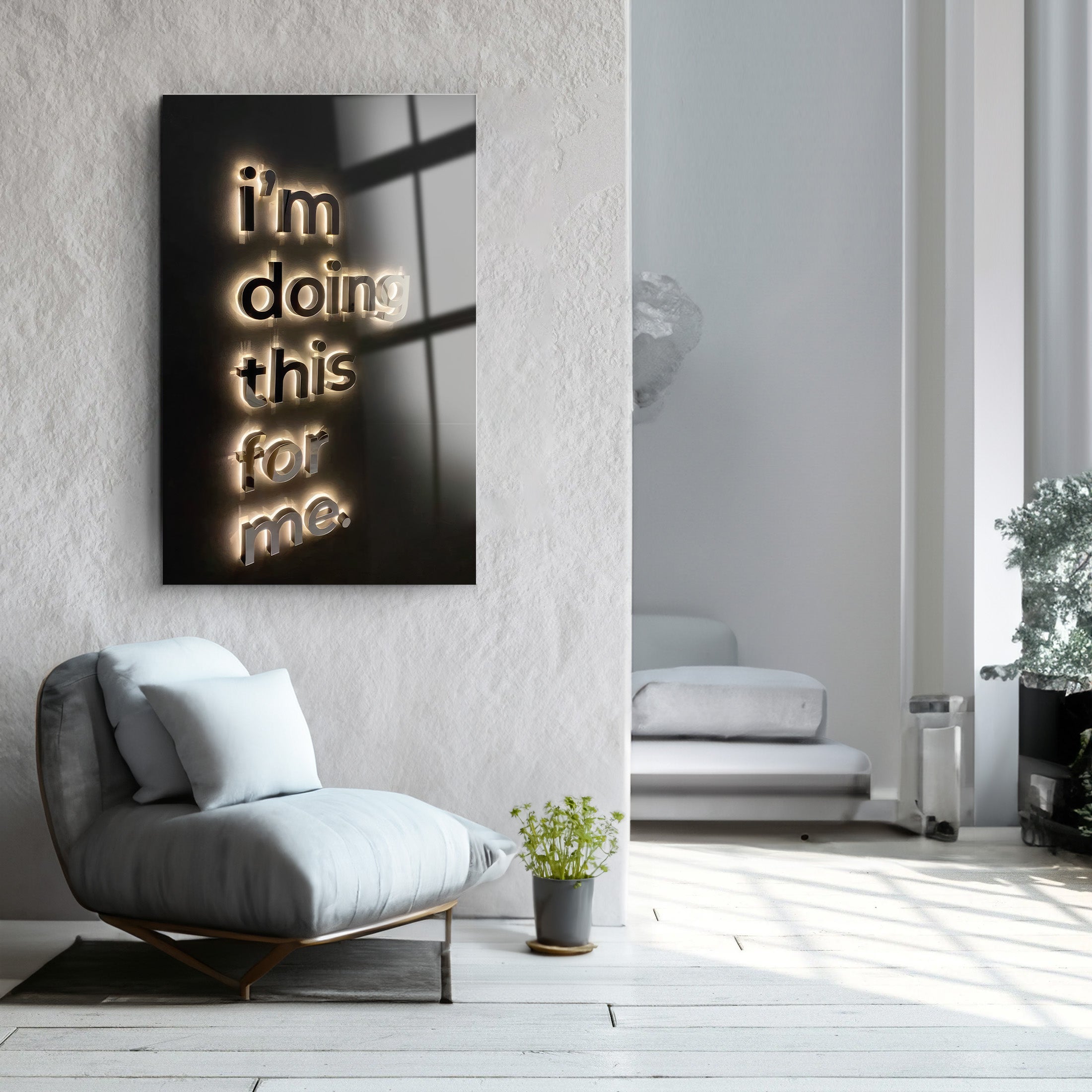 For Me | Glass Wall Art