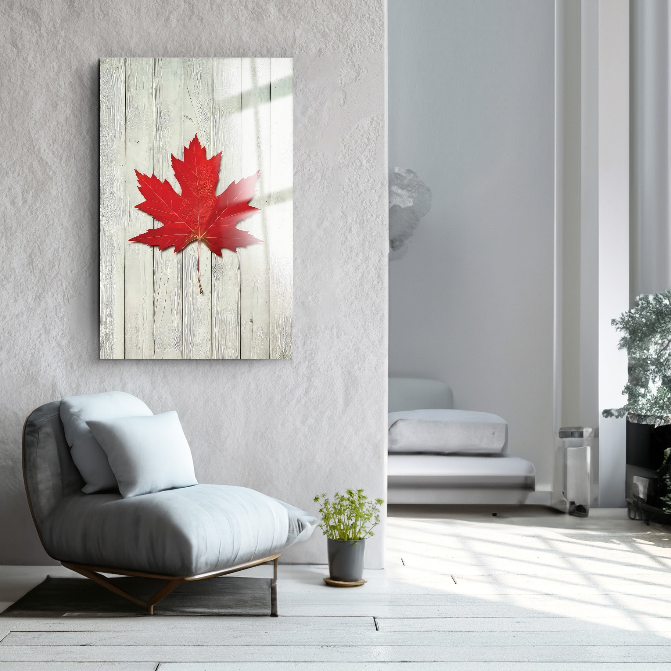 Leaf | Glass Wall Art