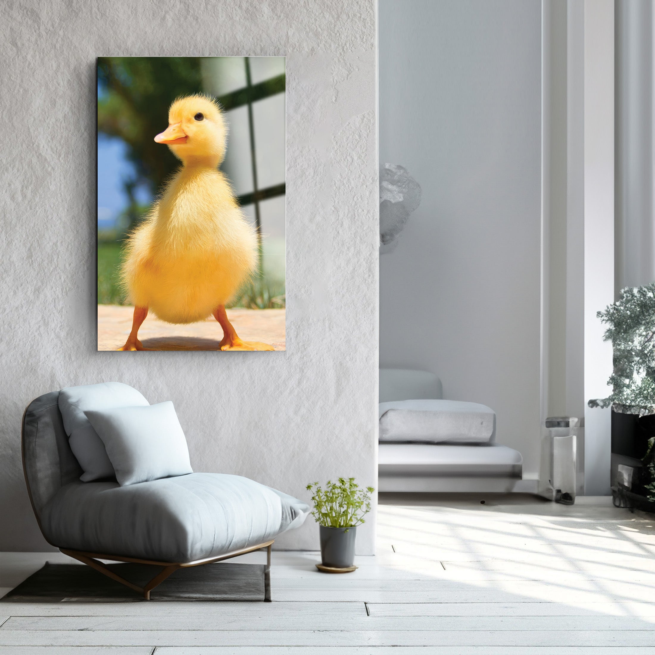 Cute Dock | Glass Wall Art