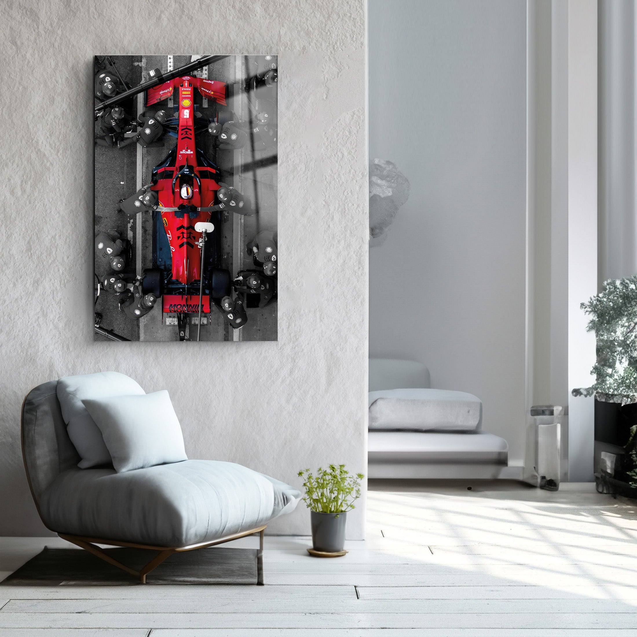 F1 Car | Glass Wall Art