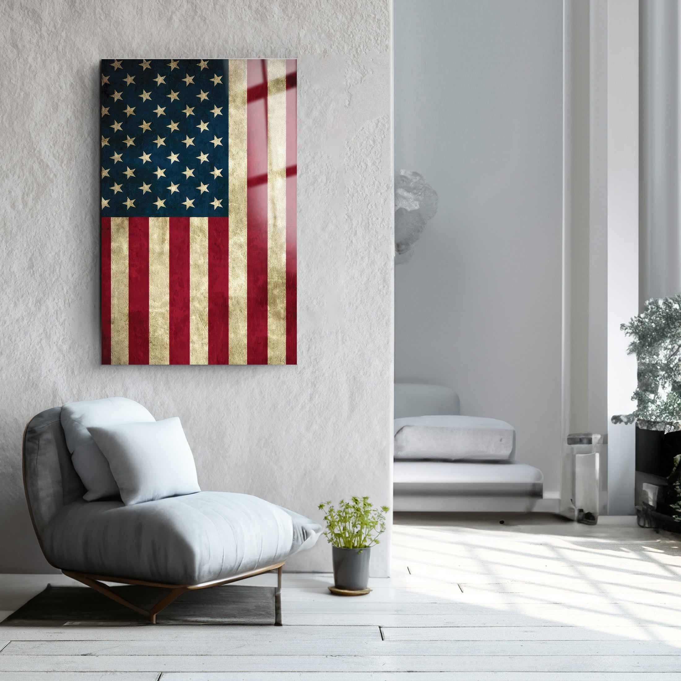 American Flag | Glass Wall Art