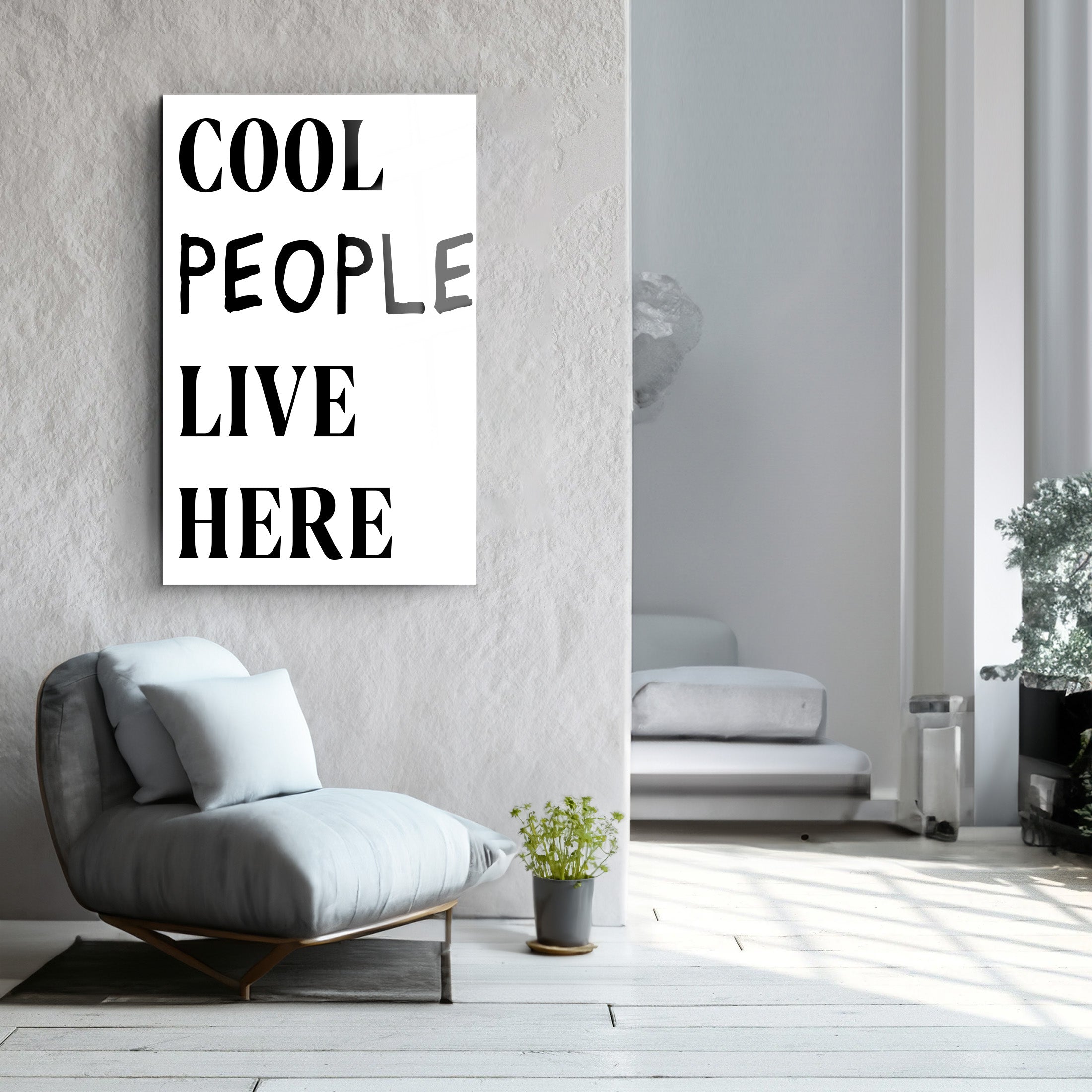 Cool People | Glass Wall Art