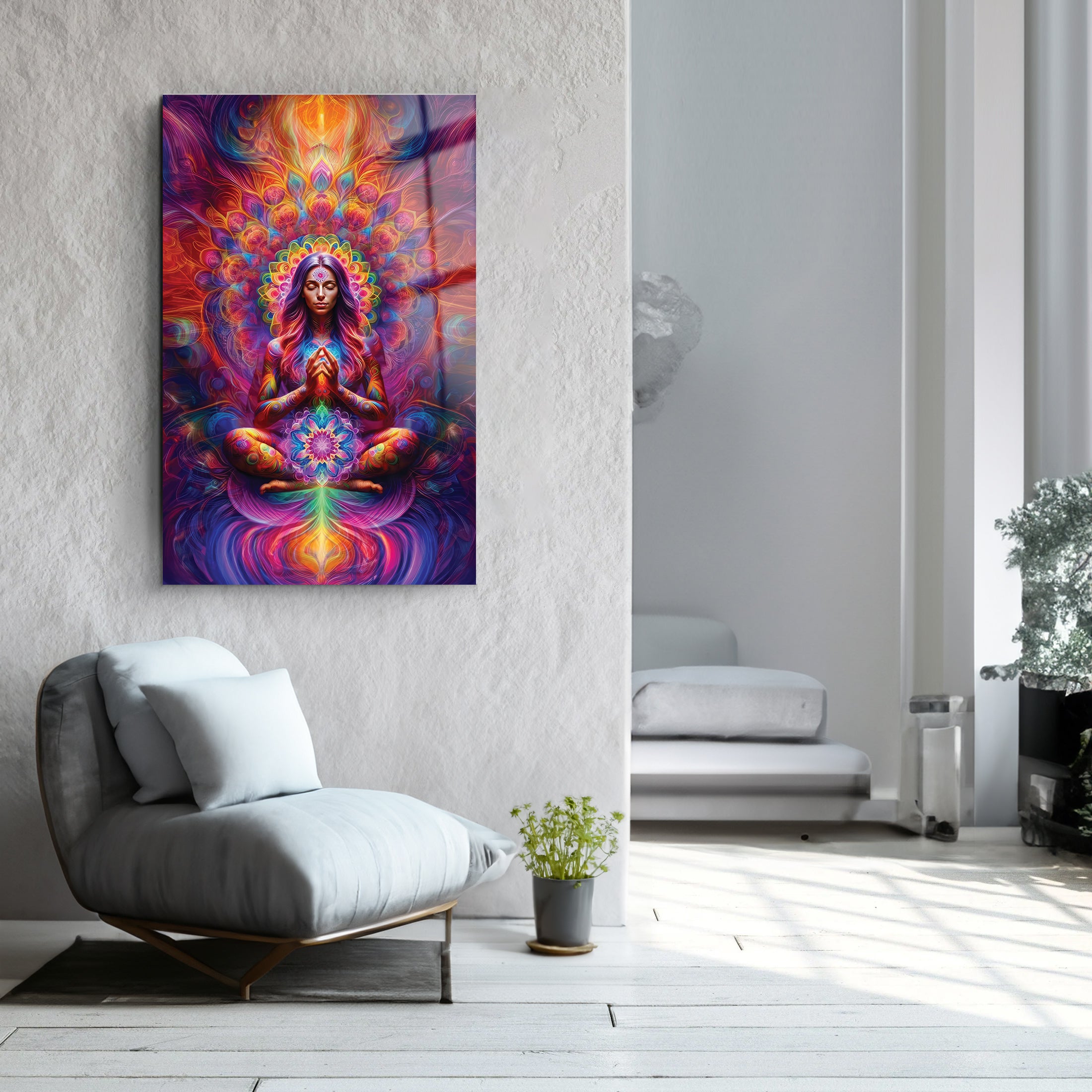 Fade Meditation | Glass Wall Art