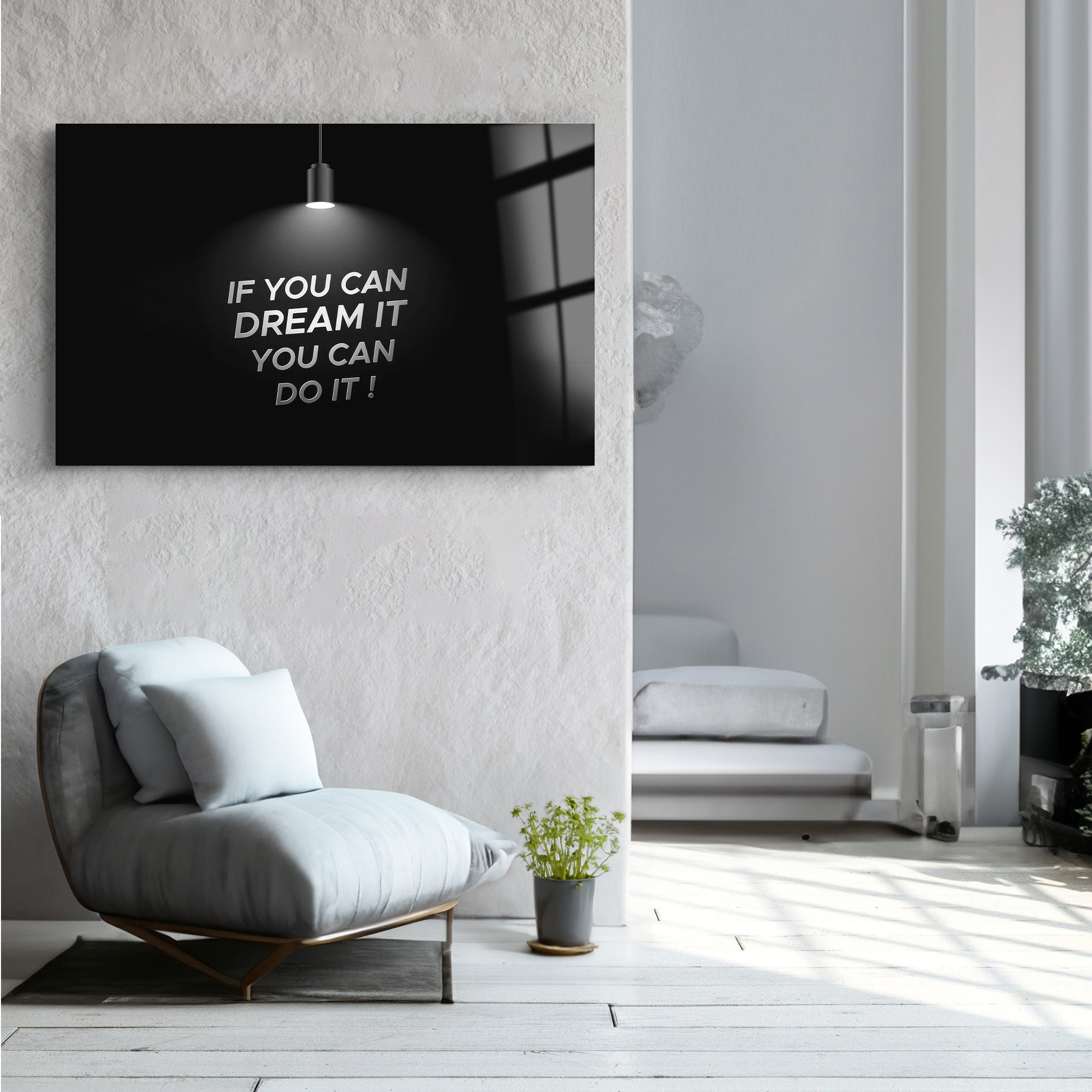 Dream It | Glass Wall Art