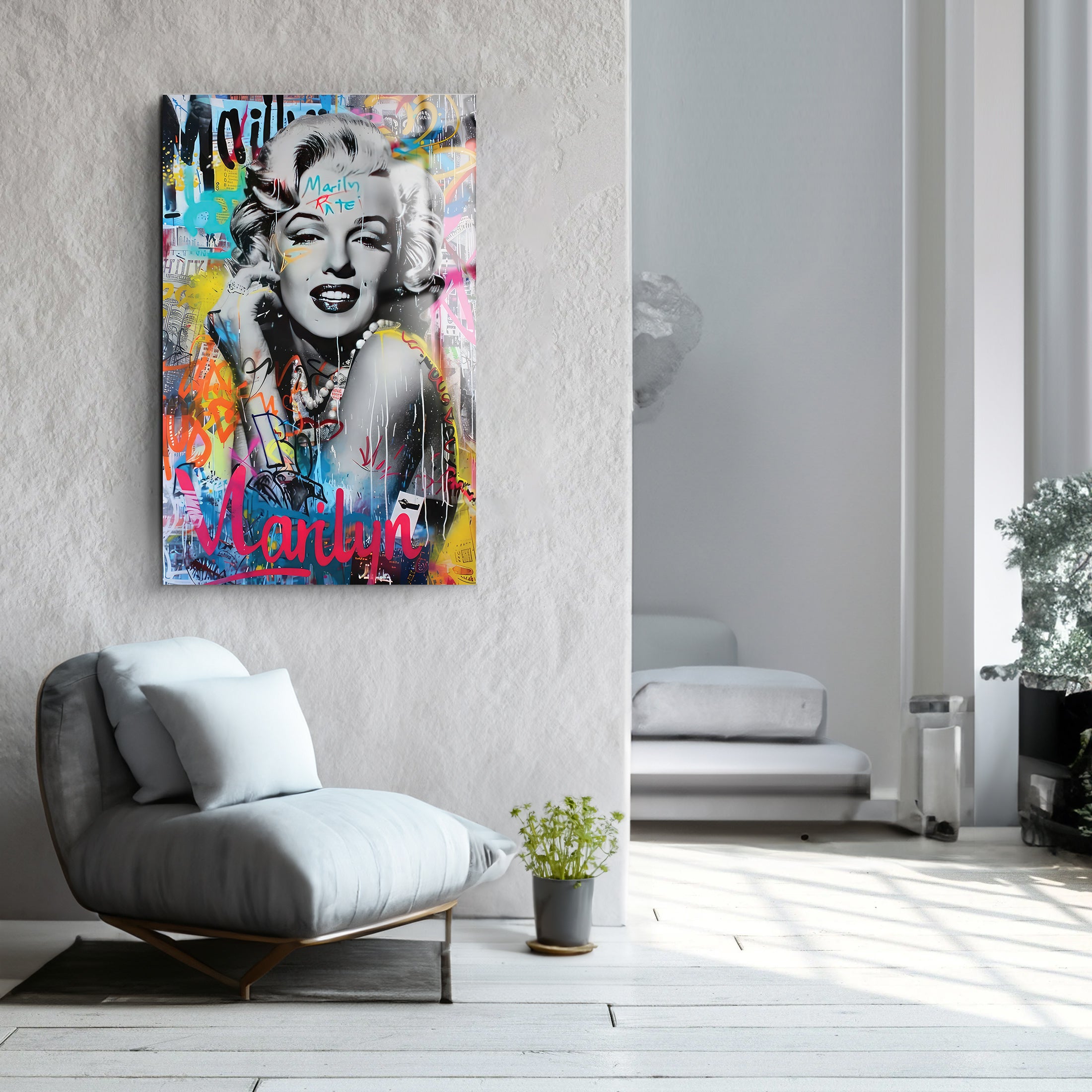 Marlyn | Glass Wall Art