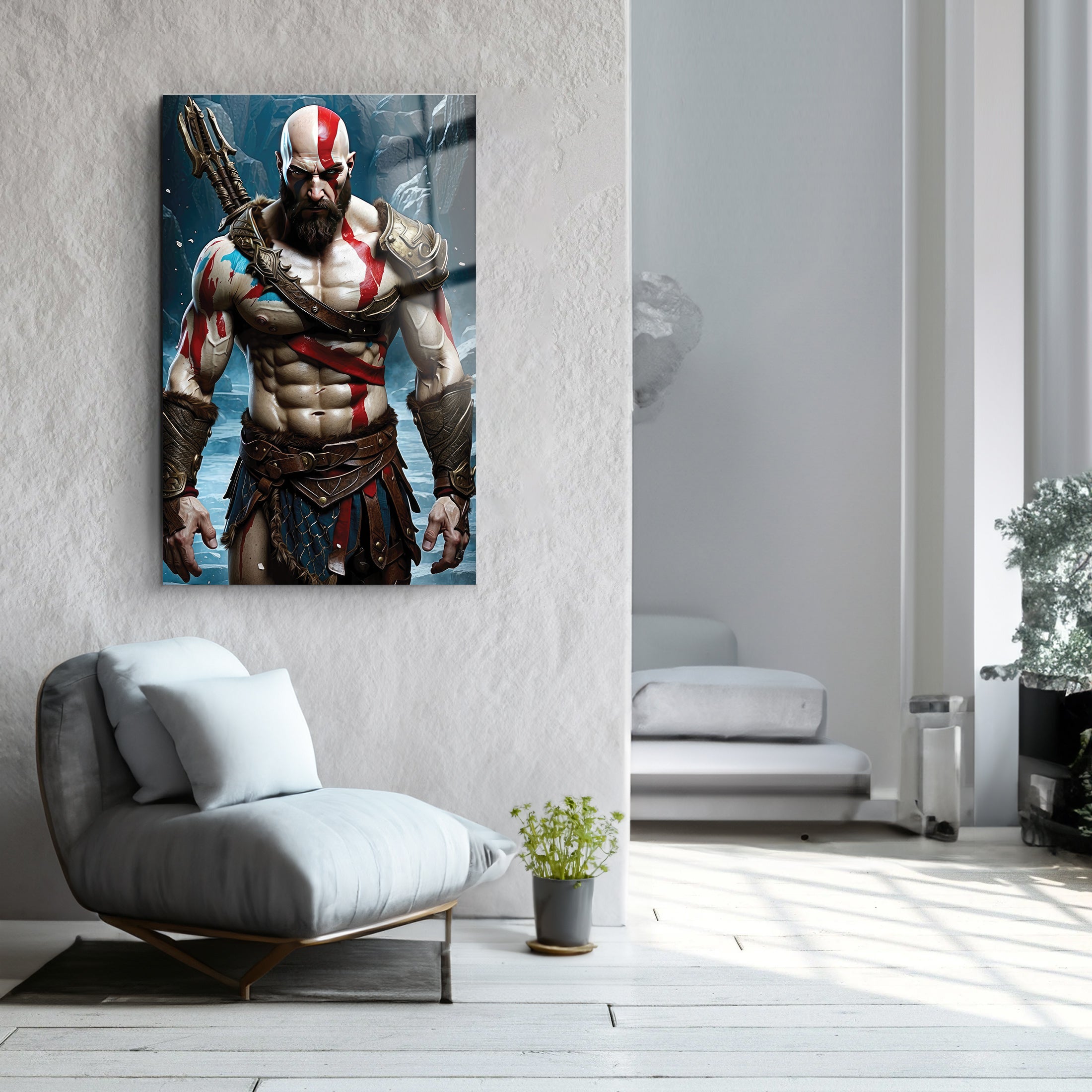 Kratos | Glass Wall Art