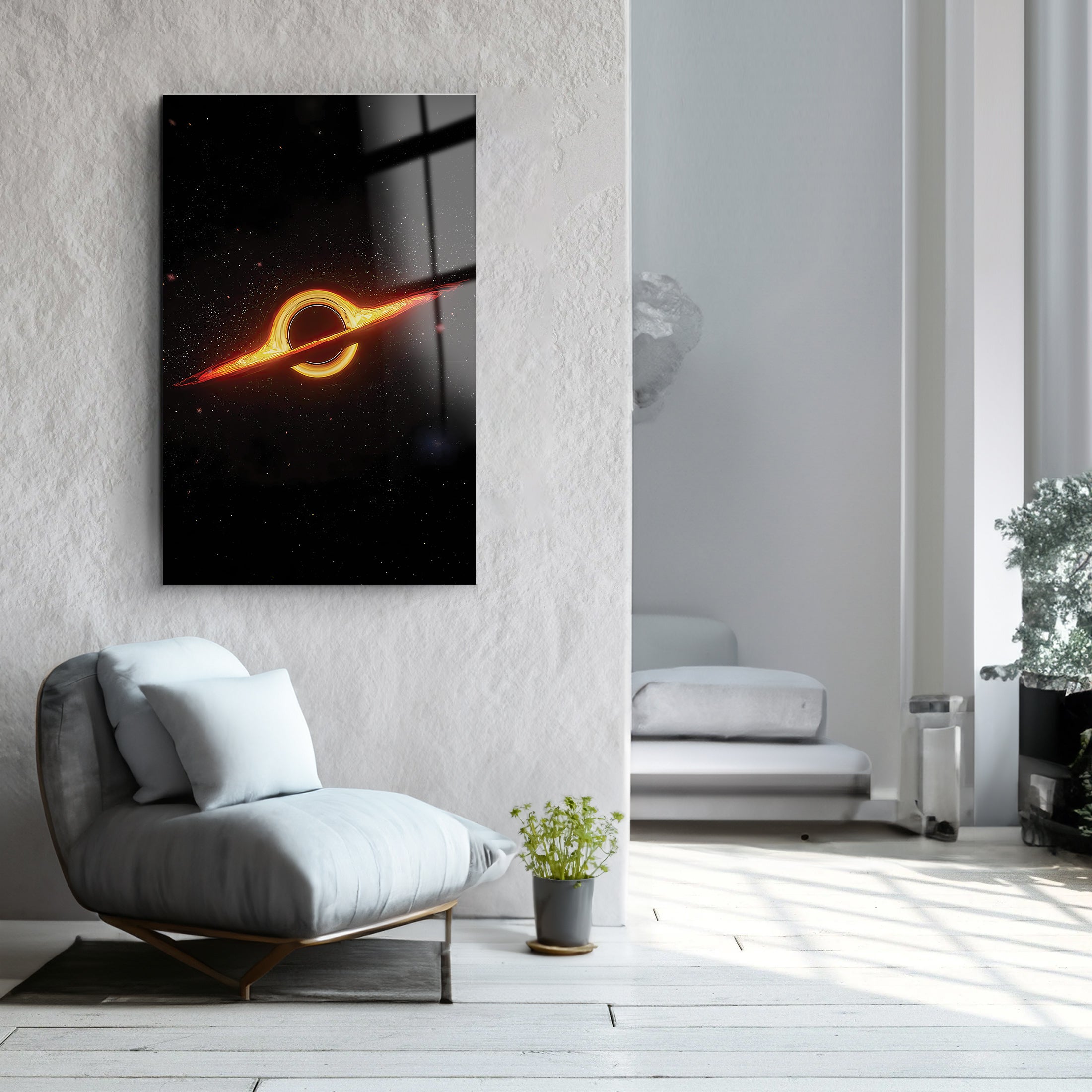 Black Hole | Glass Wall Art