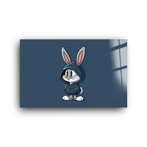 Babby Bunny | Glass Wall Art