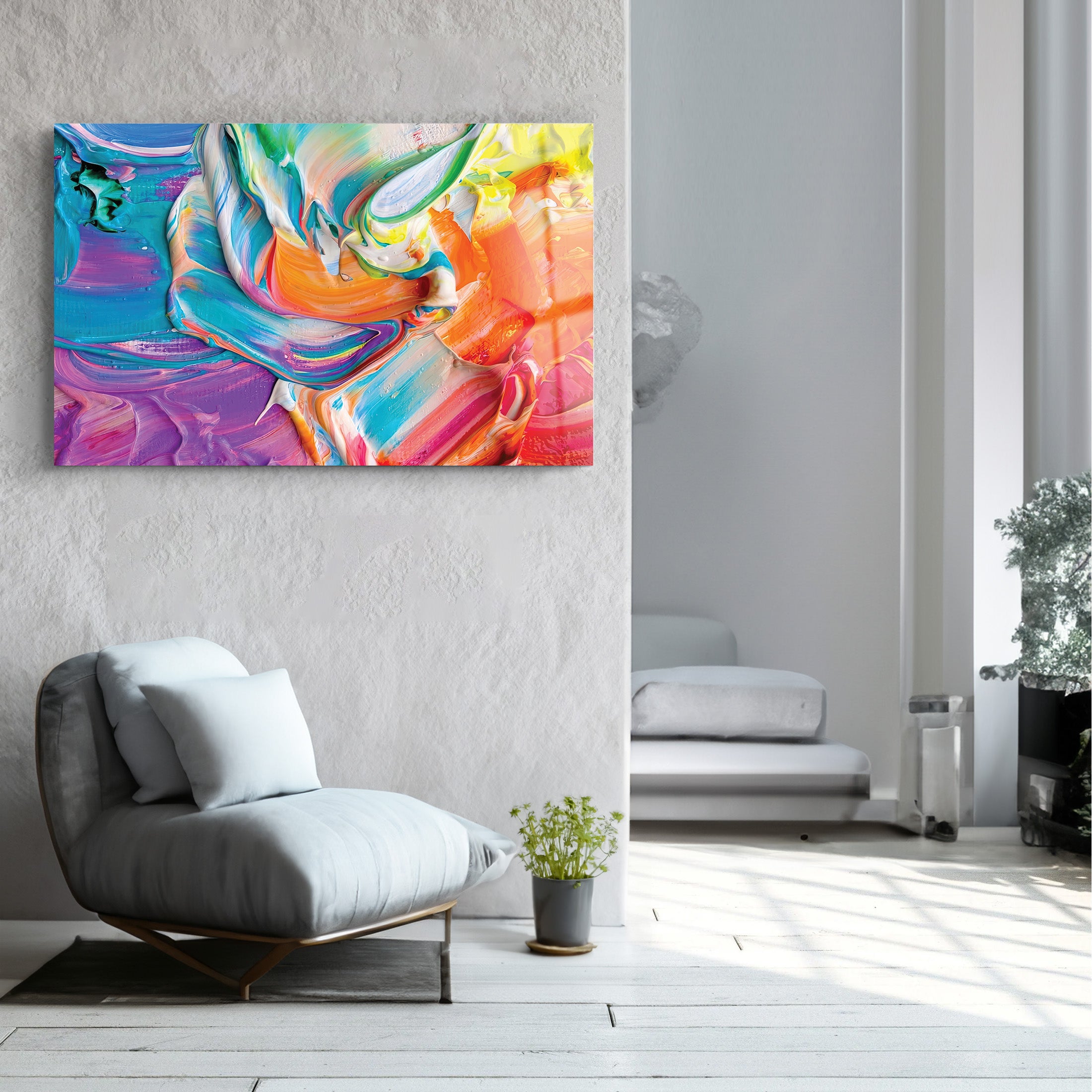 Splash of Color | Glass Wall Art