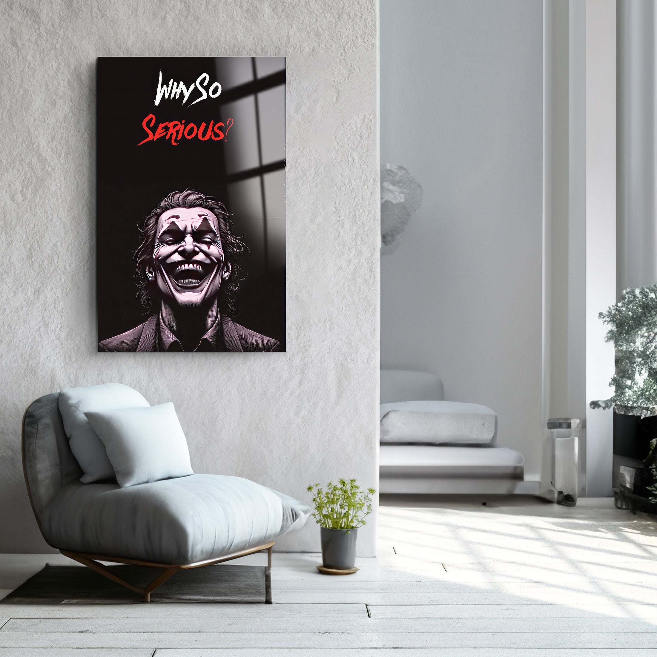 Why So Serious | Glass Wall Art